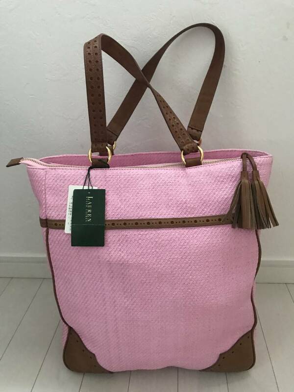新品、未使用 ポロ　ラルフローレン ピンクの可愛いバッグ