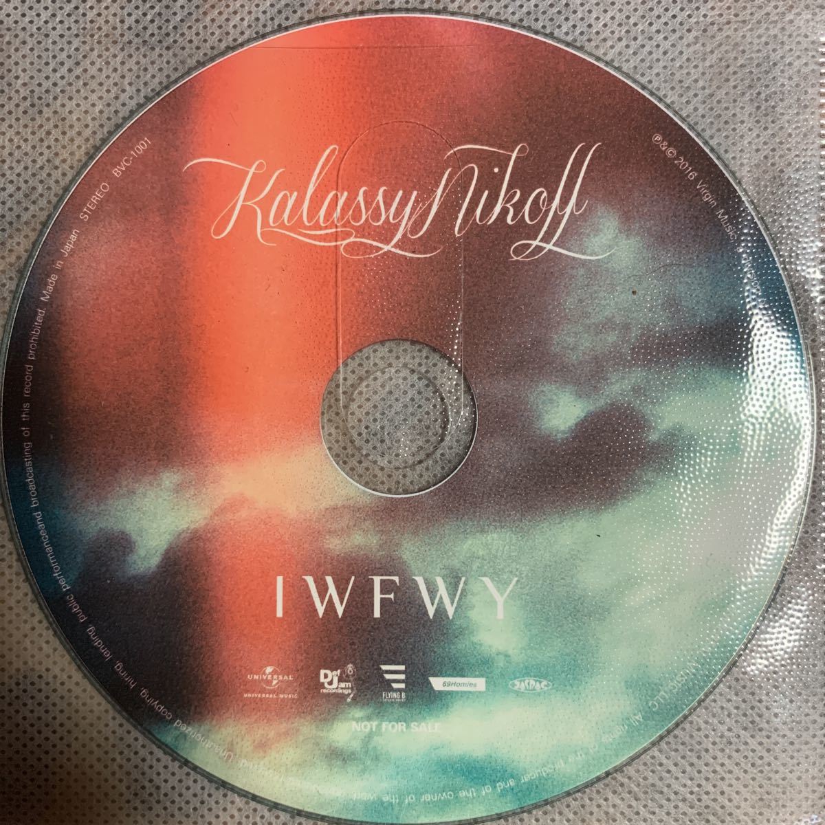 Kalassy Nikoff 非売品CD『IWFWY』AK-69,DJ RYOW,CITY-ACE,G.CUE,Mr.OZ,EL LATINO,EQUAL,AKIRA,TOKONA-X,OZROSAURUS,般若,ANARCHY,t-Ace