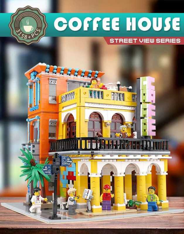 最安値[新作] LEGO互換 LEGO風 クリエイター コーヒーハウス ハバナ 3158ピース