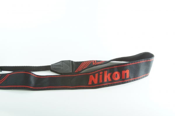 CAP-04郡『送料無料 キレイ』 Nikon カメラ ニコン ストラップ 赤色×黒色 8-fdajigv77000000