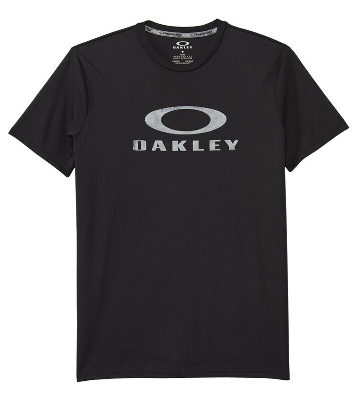 OAKLEY オークリー 半袖Tシャツ カットソー O-PINNACLE TEE Oマーク ブラック/グレー Sサイズ(USサイズ) 日本未発売 新品