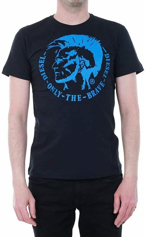 DIESEL ディーゼル 半袖Tシャツ カットソー T-HEAD PS T-SHIRT ネイビー Sサイズ(USサイズ) 新品