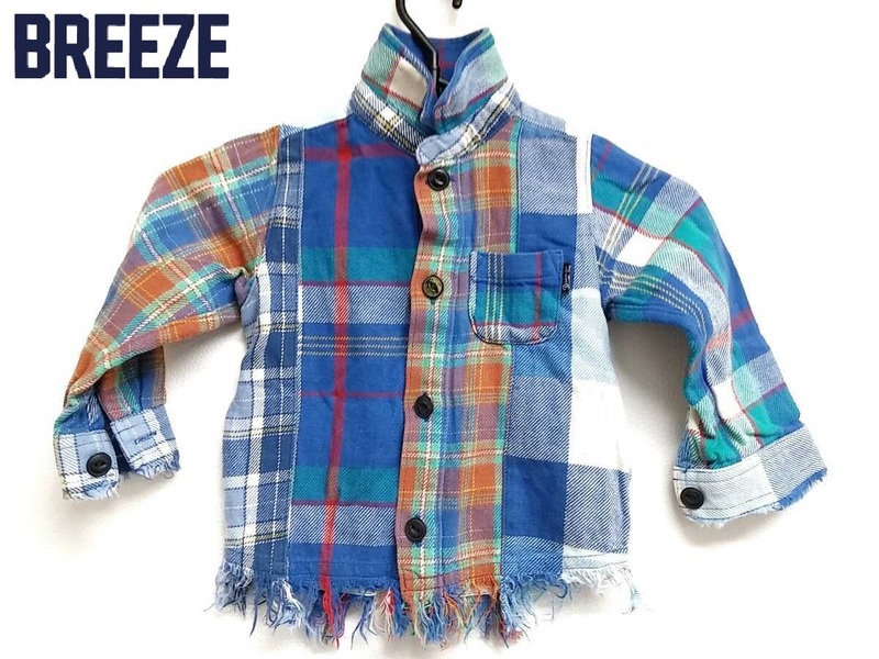 BREEZE/ブリーズ　キッズ　ボーイズ　男の子　長袖シャツ　チェック柄　サイズ90
