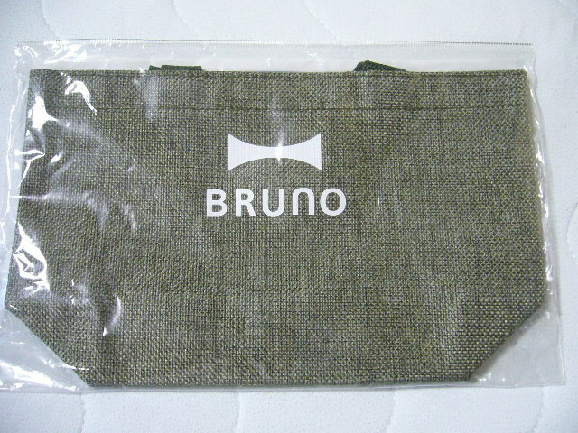 BRUNO ブルーノ ミニトートバッグ ミニ手提げバッグ お弁当入れ カバン かばん バッグ サイズ260-160-90㎜ グリーン 未開封 未使用　。