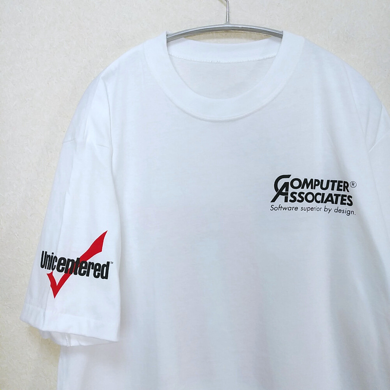 企業もの★Tシャツ★ノベルティ【computer associates】unic entered software superior by design　コンピューター　200804-05