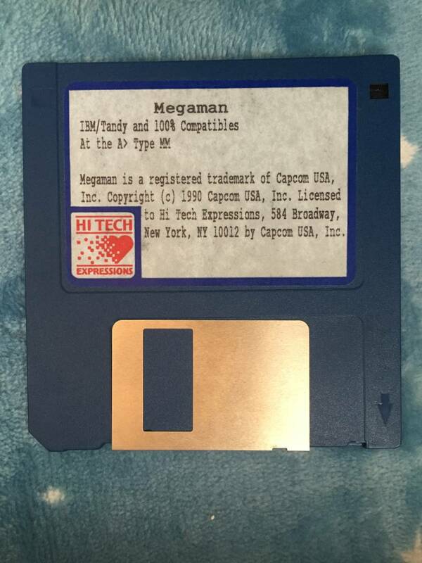 IBM　PCゲーム　ロックマン1　CAPCOM　フロッピーディスク　レトロゲーム MEGAMAN