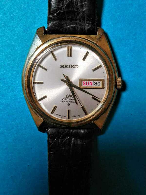 セイコー ロードマチック５６型　ゴールド自動巻 　腕時計　　5606-7000　アンティーク