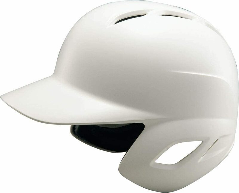 ZETT　硬式野球　バッター用ヘルメット両耳付き マットホワイト