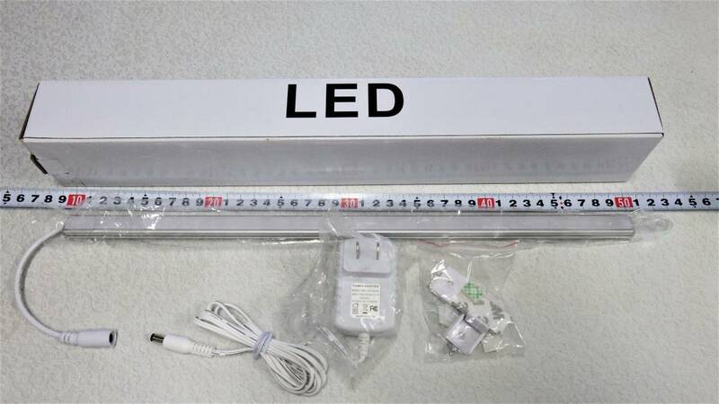 LED棚下用 アルミバー：　40cm　スイッチ付・DC12V電源付　　1個