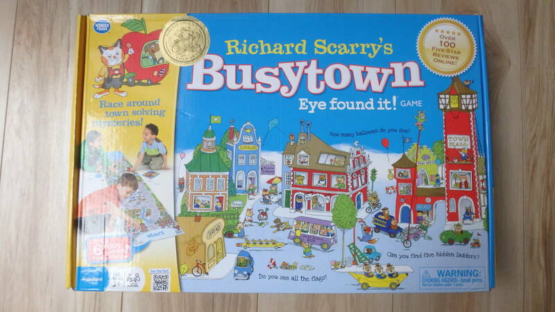【Richard Scarry's Busytown】リチャード スカリー ビジータウン ボードゲーム 英語知育教育 学習素材 探し物ゲーム 