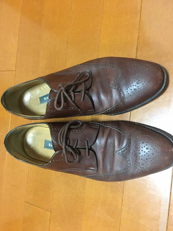 BALLY ブラウン　ウイングチップ革靴　10D