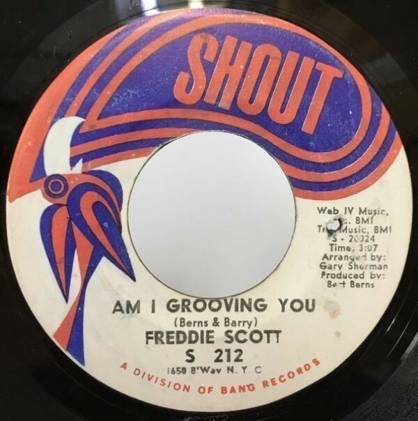 FREDDIE SCOTT/AM I GROOVEING YOU シングルレコード