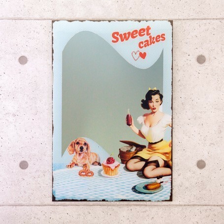 ウォールミラー　Sweet cakes　鏡　壁掛け