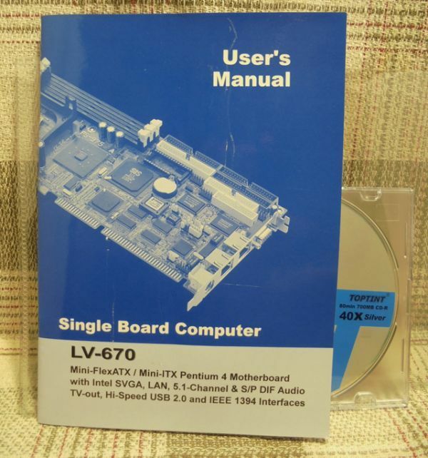 Single Board Computer LV-670 Users Manual（書き込みあり中古マニュアル）