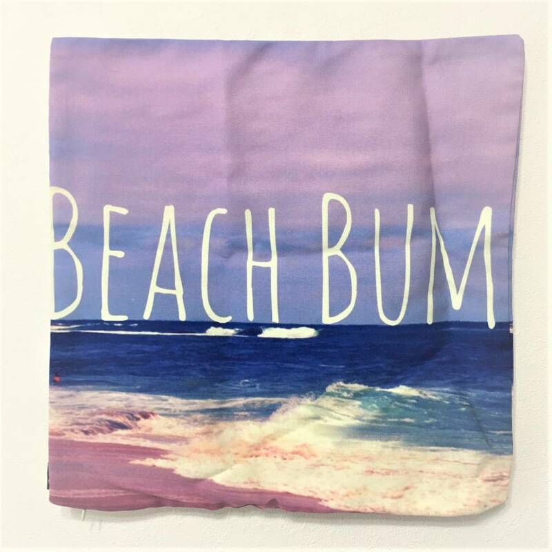 送料無料 クッションカバー 正方形 約40cm × 約40cm ソサエティシックス Beach Bum by Josrick