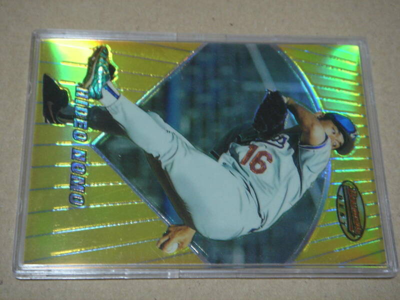 Ｂ２　野茂英雄選手　Topps Bowman's Best Refractor card　No.1