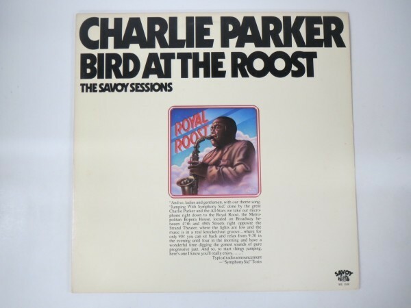51725■LP CHARLIE PARKER/BIRD AT THE ROOST/SAVOY SJL 1108