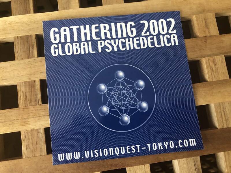 GATHERING 2002 GLOBAL PSYCHEDELICA ステッカー/シール★サイズ　縦12 横12★