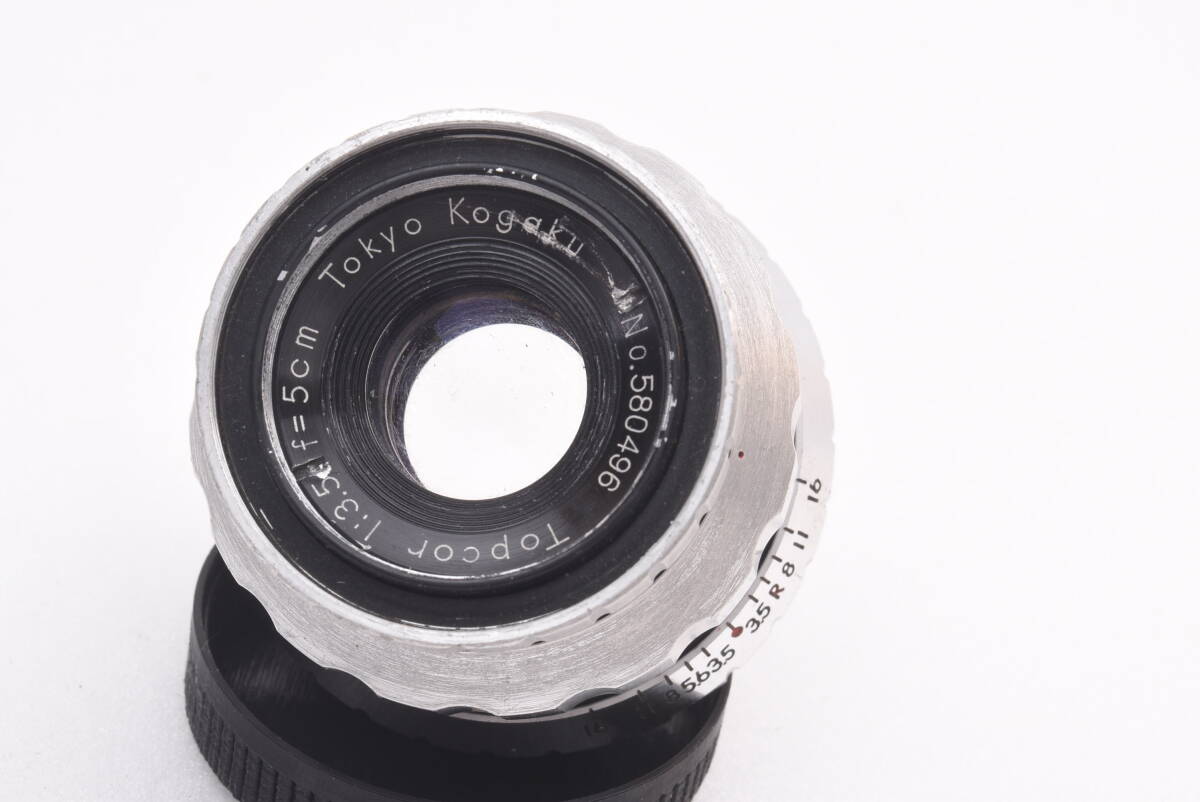 Tokyo kogaku Topcor 5cm 50mm F3.5 ライカ Lマウント #580496 kjm 230330