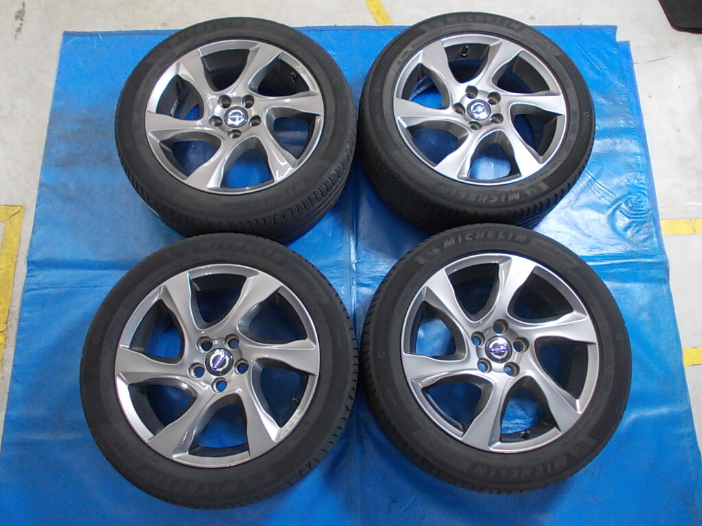 ★中古★ボルボS40/ボルボV40★クロスカントリー T5 ターボ AWD■225/50R17■タイヤ、純正アルミホイール4本SET