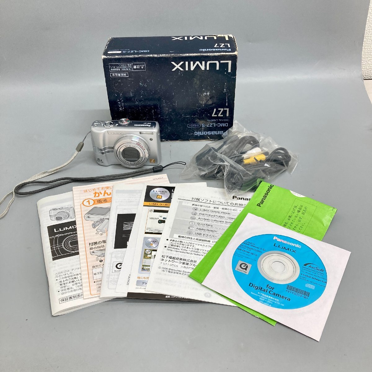 ◆◇[41] Panasonic パナソニック LUMIX ルミックス LZ7 デジタルカメラ デジカメ DMC-LZ7-S シルバー 動作確認済 07/091841m◇◆