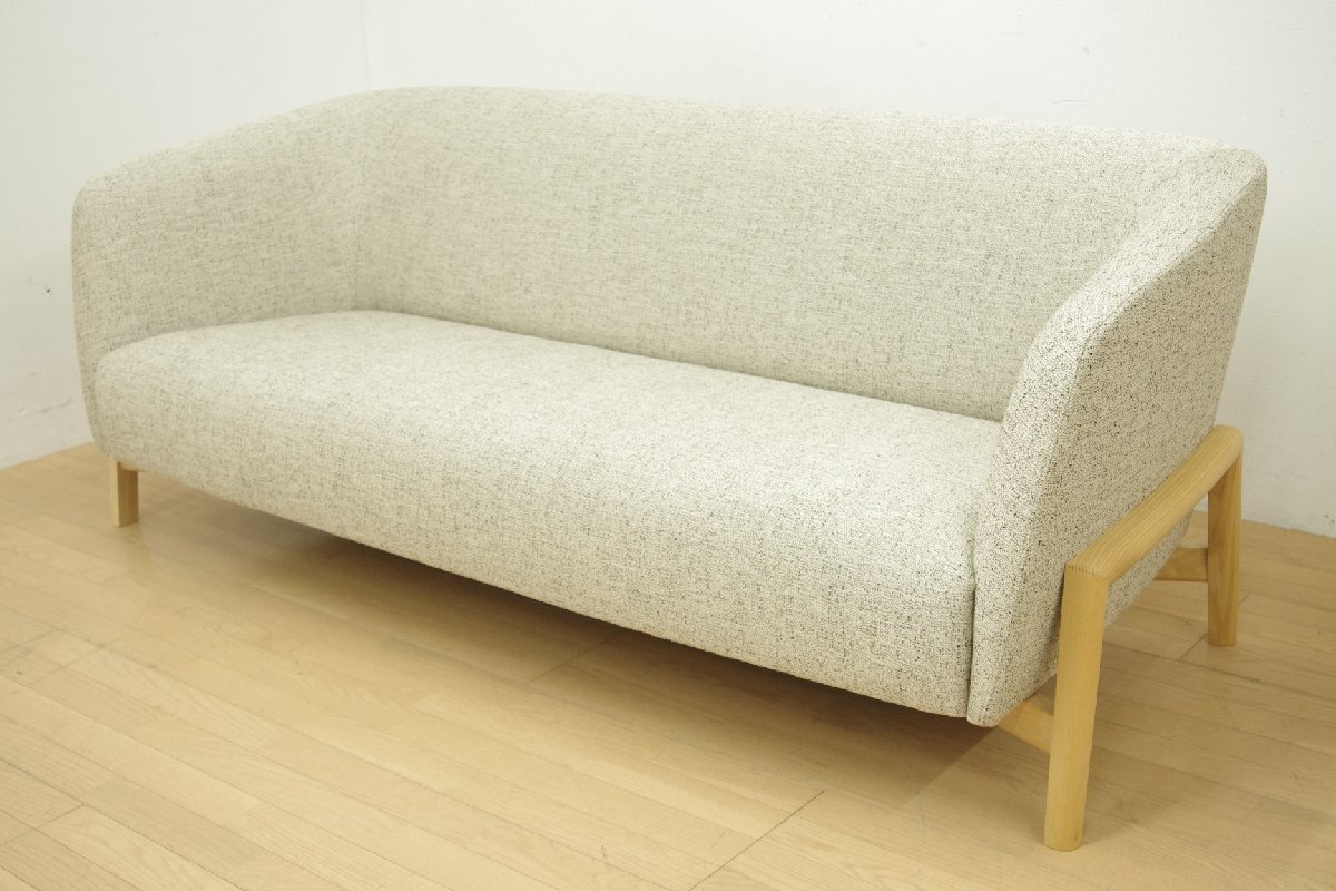 短期展示品 カンディハウス TEN テン 3人掛けソファ リビング ナチュラル ミヒャエル・シュナイダー デザイナーズ シンプル 定価約60万
