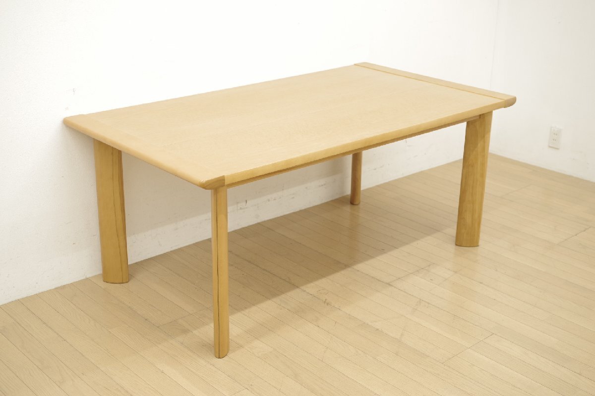 MORISHIGE モリシゲ マナティ ダイニングテーブル バーズアイメープル 幅168cm ワークテーブル ナチュラル シンプル