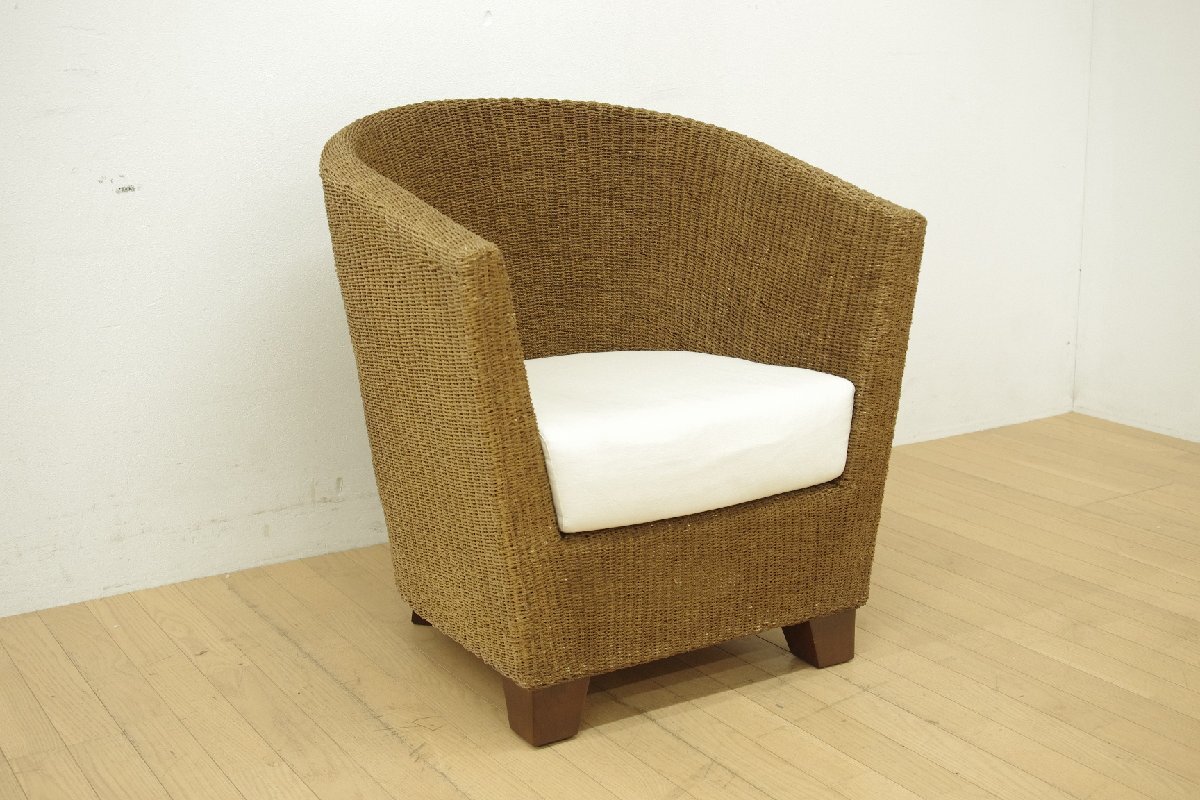 展示品 ワイスワイス WISE・WISE ガルーダ 1人掛けソファ チェア イス 椅子 リゾート エスニック アジアンテイスト エーゲル編み