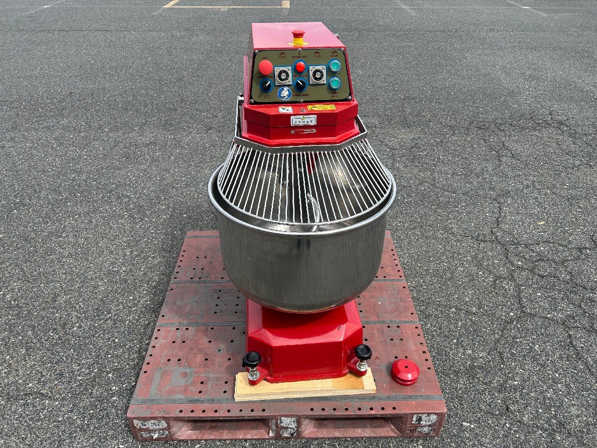 スパイラルミキサー S-80N 2023年製 三相200V 60Hz専用 ボール固定式 生地練り 製菓 製パン 洋菓子 ベーカリー ピザ 北沢産業