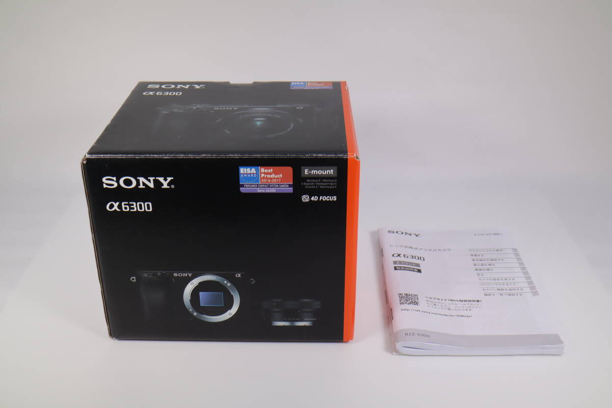 外箱・取扱説明書のみ　 SONY ミラーレス一眼　α6300（ILCE-6300)　用元箱　　（y10745）