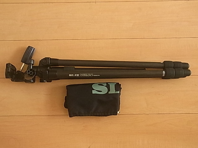 SLIK スリック カーボン CARBON 723EX 三脚 軽量丈夫　専用ソフトケース付　送料630円～　中古良品