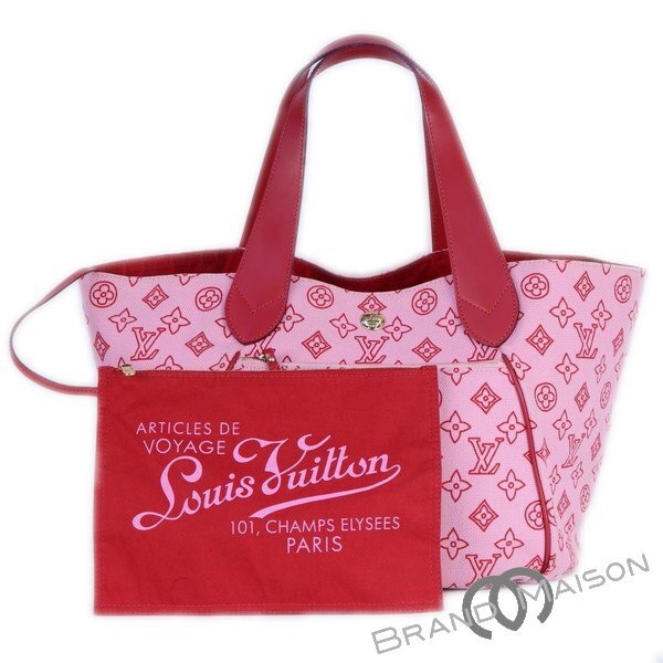 ABランク【ルイ・ヴィトン】カバイパネマPM/M95984/ビーチライン/ローズ/トートバッグ/LOUIS VUITTON/レディース
