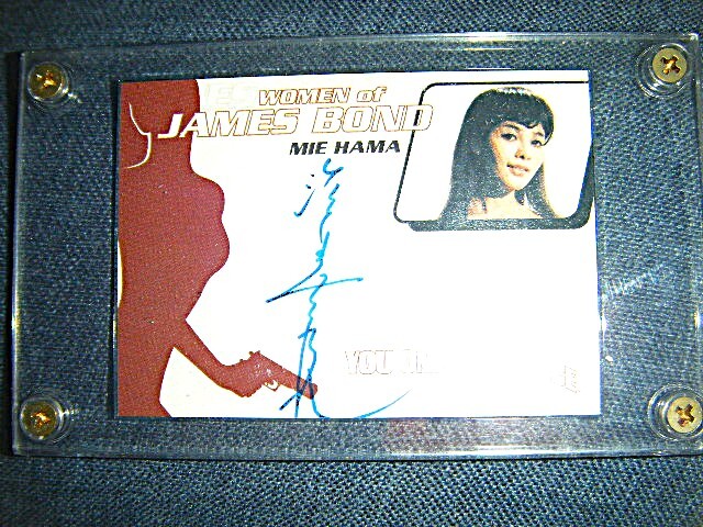 浜美枝 WOMEN of JAMES BOND 直筆サインカード＋「007は二度死ぬ」超レアコンタクトシート＋ヌード掲載米版プレイボーイ ボンドガール 