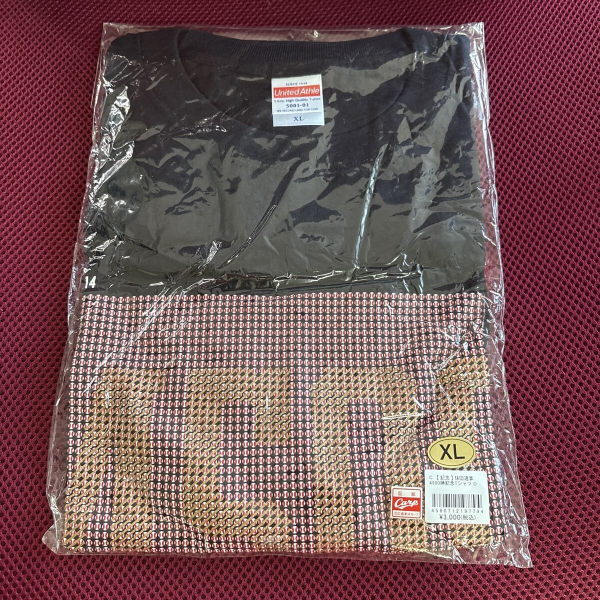 未開封品　広島カープ　Tシャツ　球団通算4500勝記念　サイズO