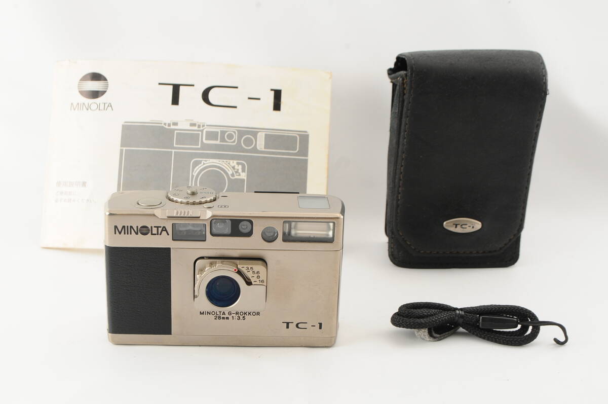 ★極上品・ケース付★ ミノルタ MINOLTA TC-1 G-ROKKOR 28mm F3.3 細かく動作確認 完動品 #1918