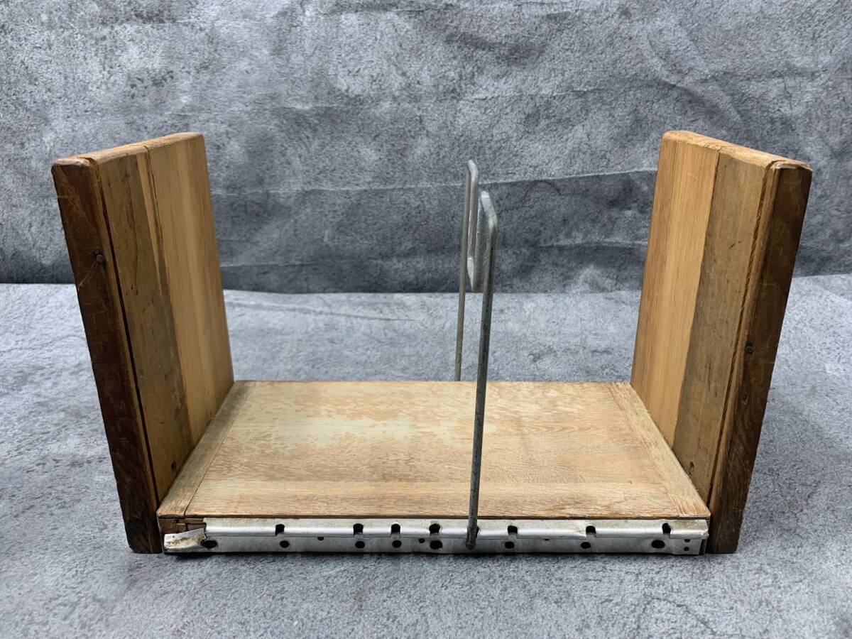 【 昭和レトロ 本立て 本棚 】書棚 帳簿立て ブックエンド ブックスタンド 木製 古道具 昭和レトロ アンティーク