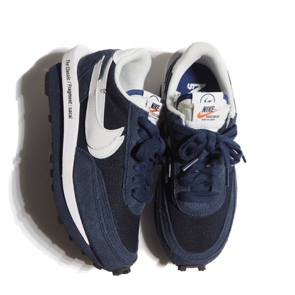 M6318R30　▼NIKE × sacai サカイ × FRAGMENT フラグメント▼　21AW LD WAFFLE/SF ワッフルスニーカー ブルー 5/23.5cm DH2684-400