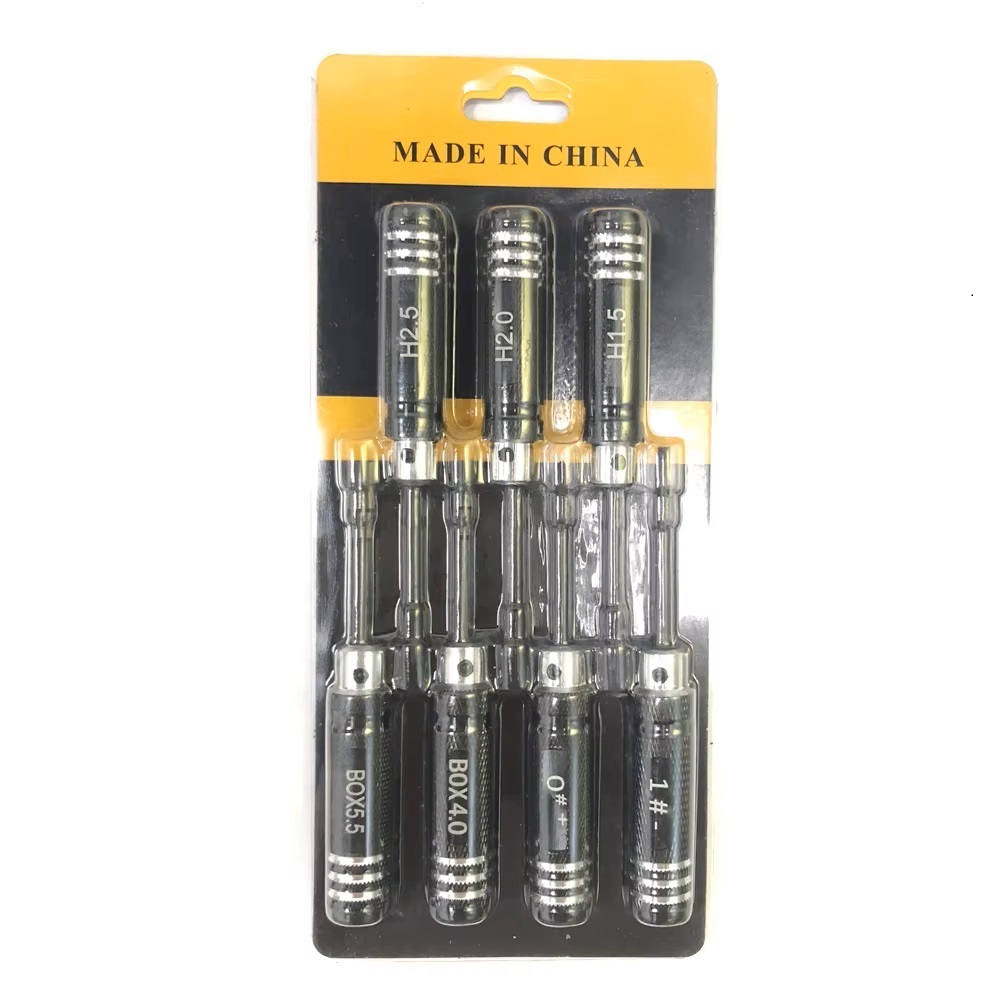 Ysido 黒 六角レンチ 1.5 2.0 2.5mm ナットレンチ 4 5.5mm ドライバー+-