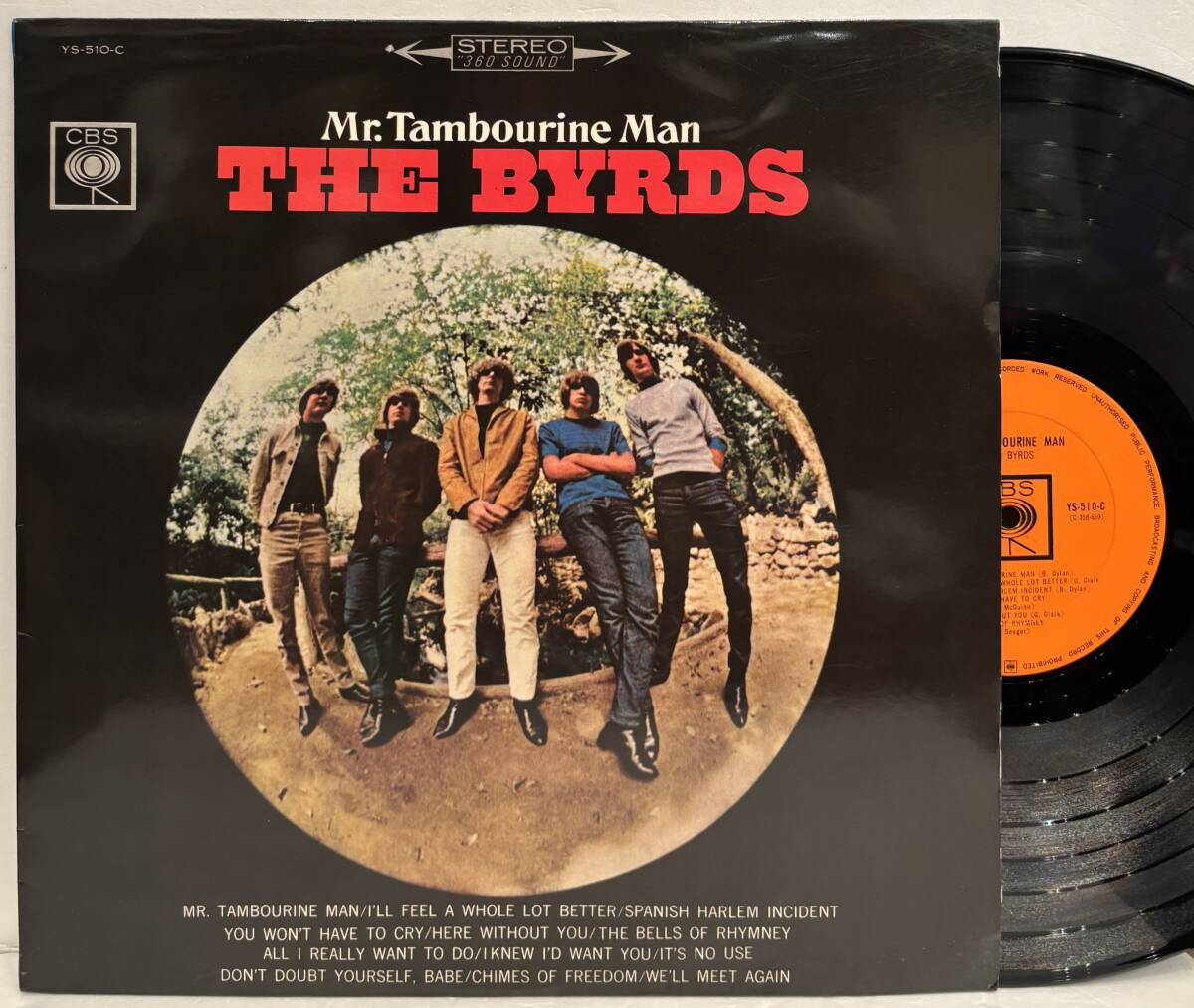◇国内初回盤!ペラジャケ!LP◇ザ・バーズ The Byrds/ミスター・タンブリン・マン Mr. Tambourine Man YS-510-C/日本コロムビア レコード