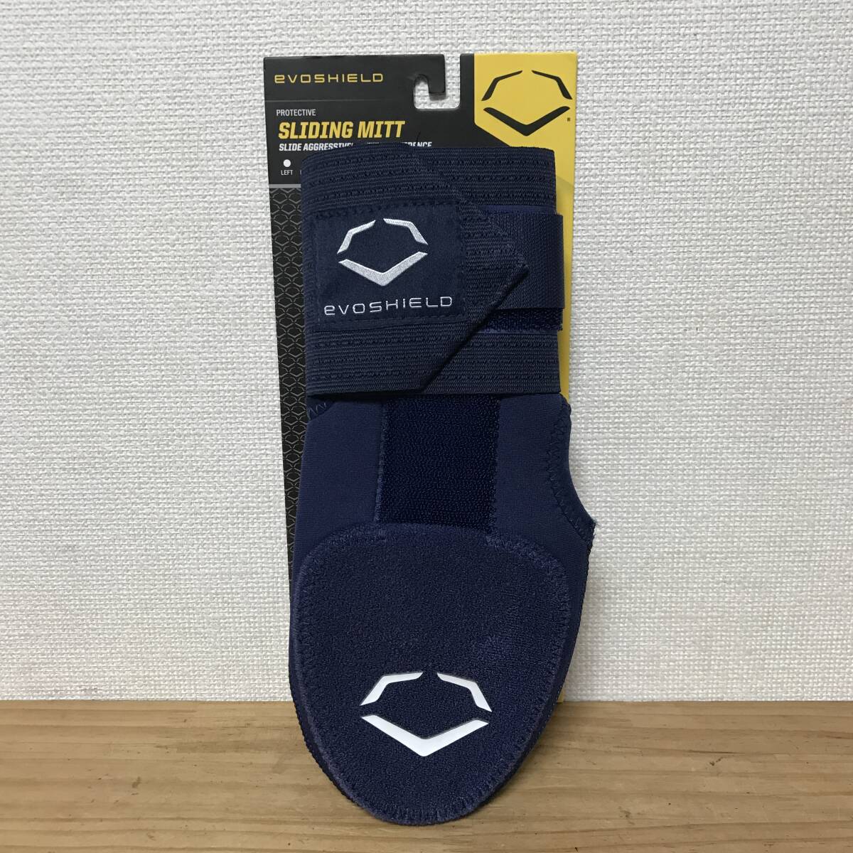 新品未使用◆右手用◆Evoshield スライディングミット ネイビー WTV4054 エボシールド 走塁用 グローブ 手袋 野球 投手 ピッチャー