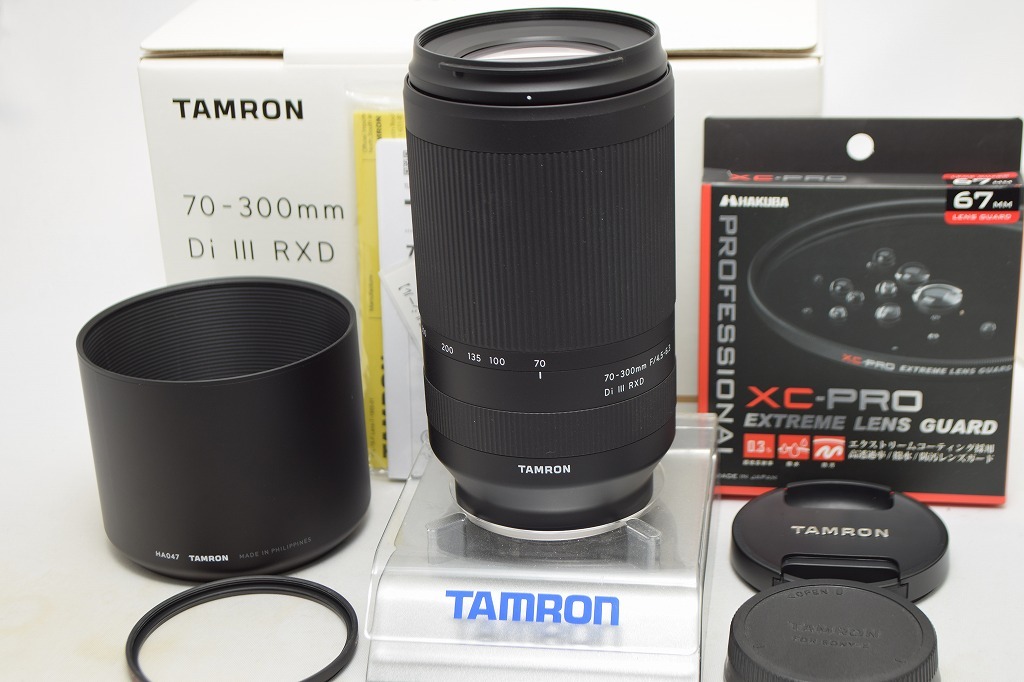 美品★TAMRON タムロン 70-300mm F4.5-6.3 Di Ⅲ RXD A047 SONY Eマウント ソニー用★元箱付・レンズフード付・おまけ付