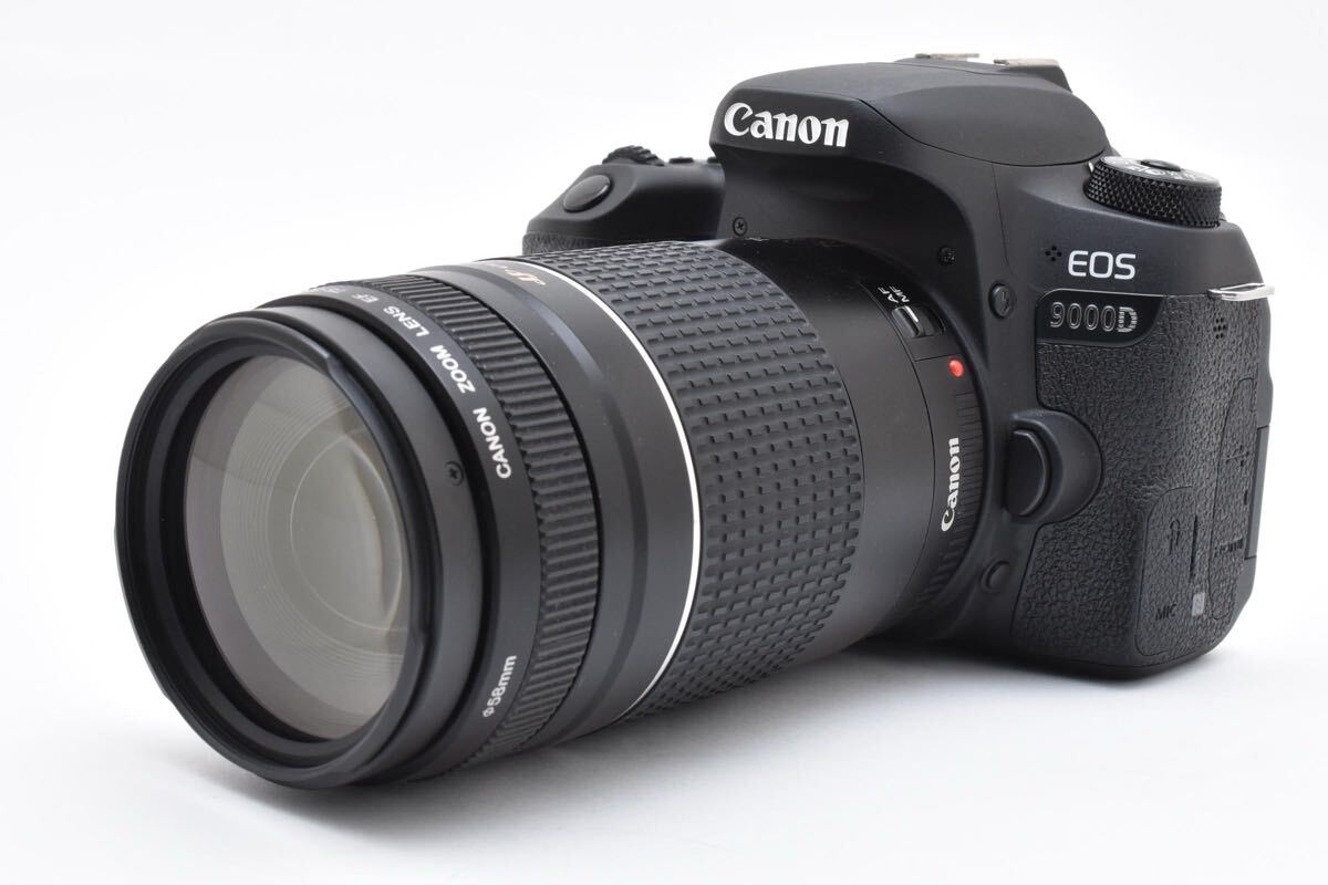 保証付き/付属品付き/バッテリー劣化度【満タン】デジタル一眼レフカメラ Canon EOS 9000D望遠レンズセット/EF 75-300mm F4-5.6 III USM