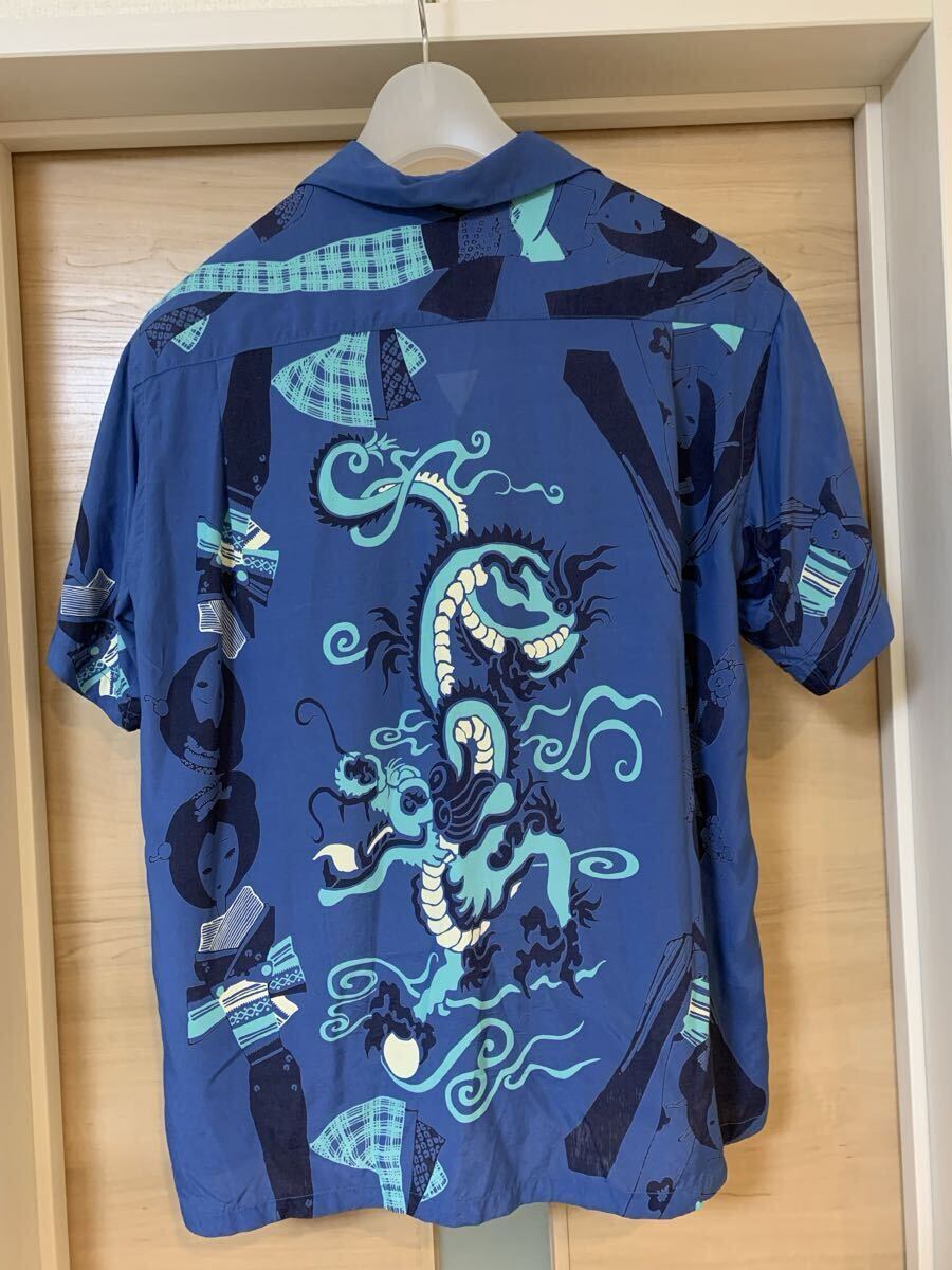 SunSurf サンサーフ Lot No.SS38419 SPECIAL EDITON DRAGON AND EXOTIC BEAUTY 半袖レーヨン アロハシャツ 日本製 東洋エンタープライズ