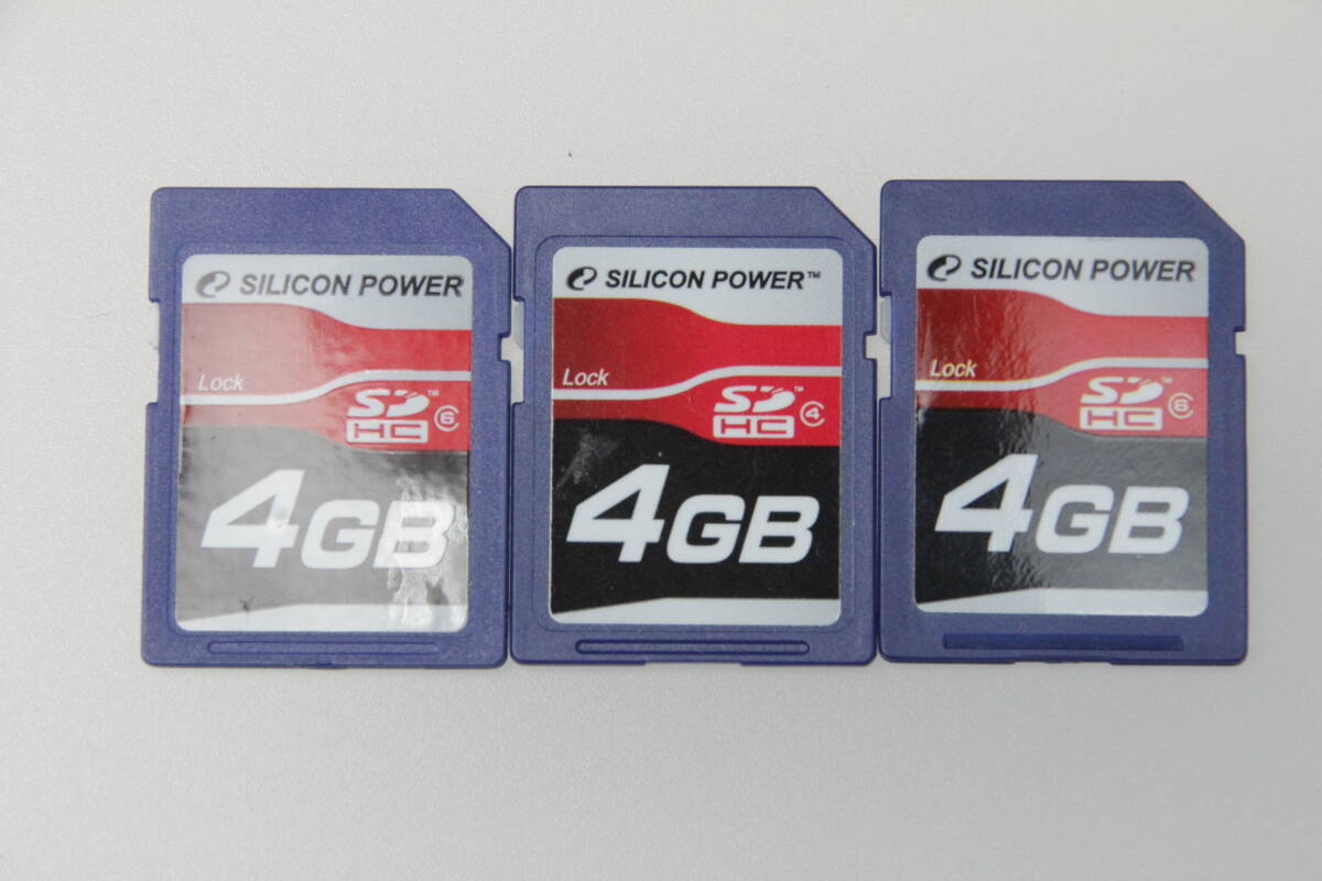 4GB SDHCカード SILICON POWER ●3枚セット● 
