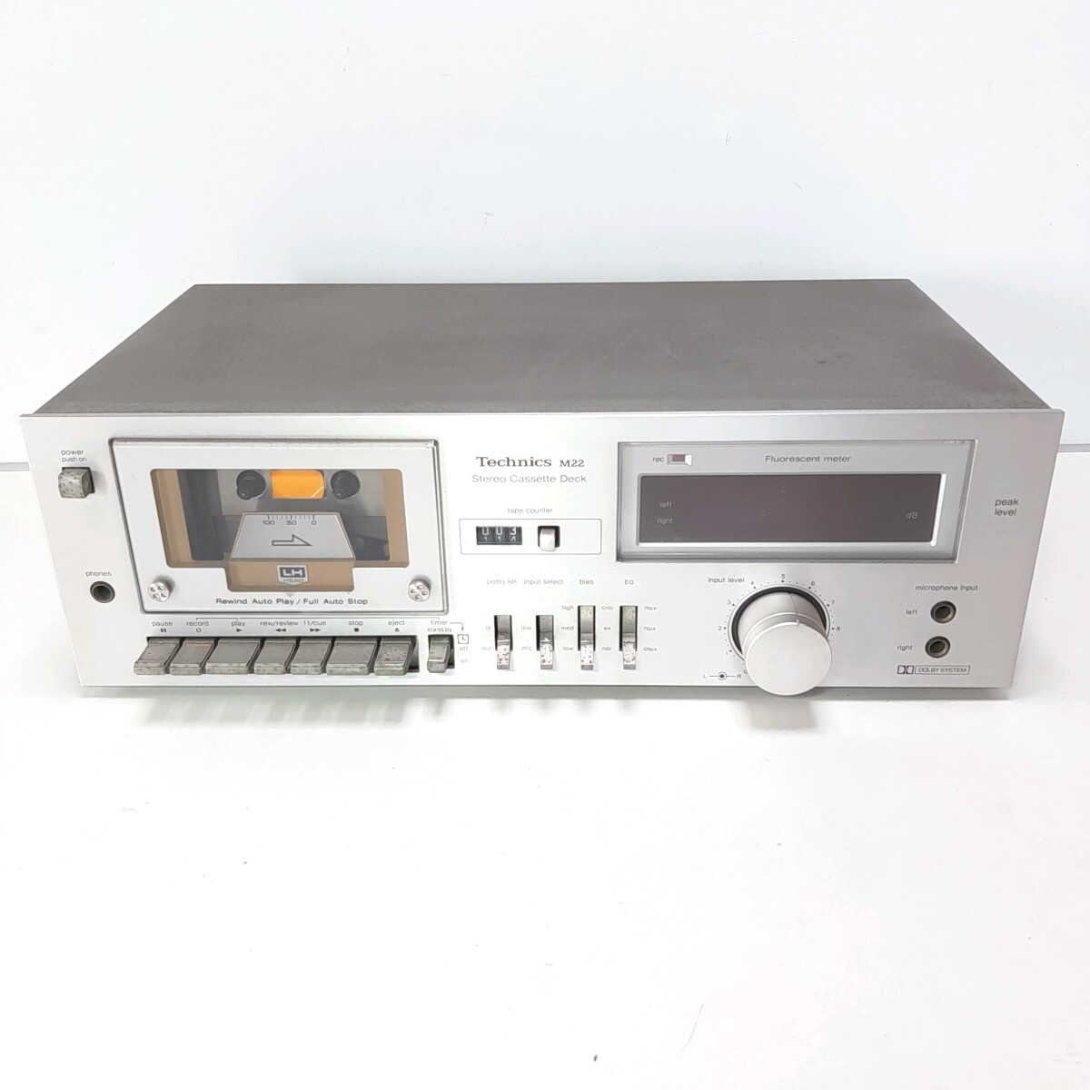 動作確認済◆Technics RS-M22 テクニクス ステレオカセットデッキ 松下電器