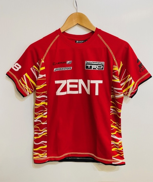 ZENT CERUMO TEAM チーム ポロシャツ レッド Sサイズ スーパーGT レクサス チーム ゼント セルモ