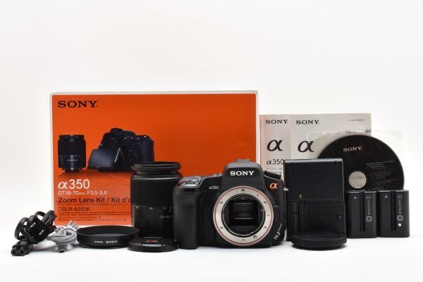 ★極上品★ ソニー SONY α350 + DT18-70mm F3.5-5.6 レンズキット DSLR-A350K A91 ★★ #2678 #9190 #A51