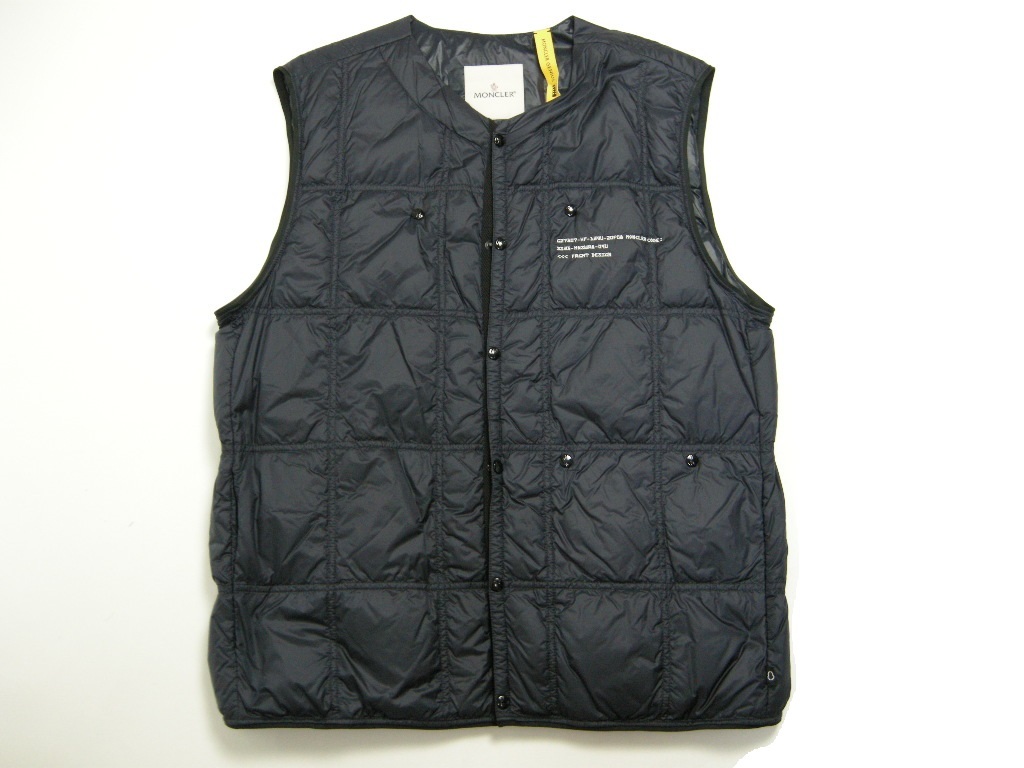 サイズ5(XL-XXL相当)■新品 本物保証■モンクレールGENIUS/FRAGMENT/VAILEライトダウンベスト/ジレ/メンズ/MONCLERジーニアス/フラグメント