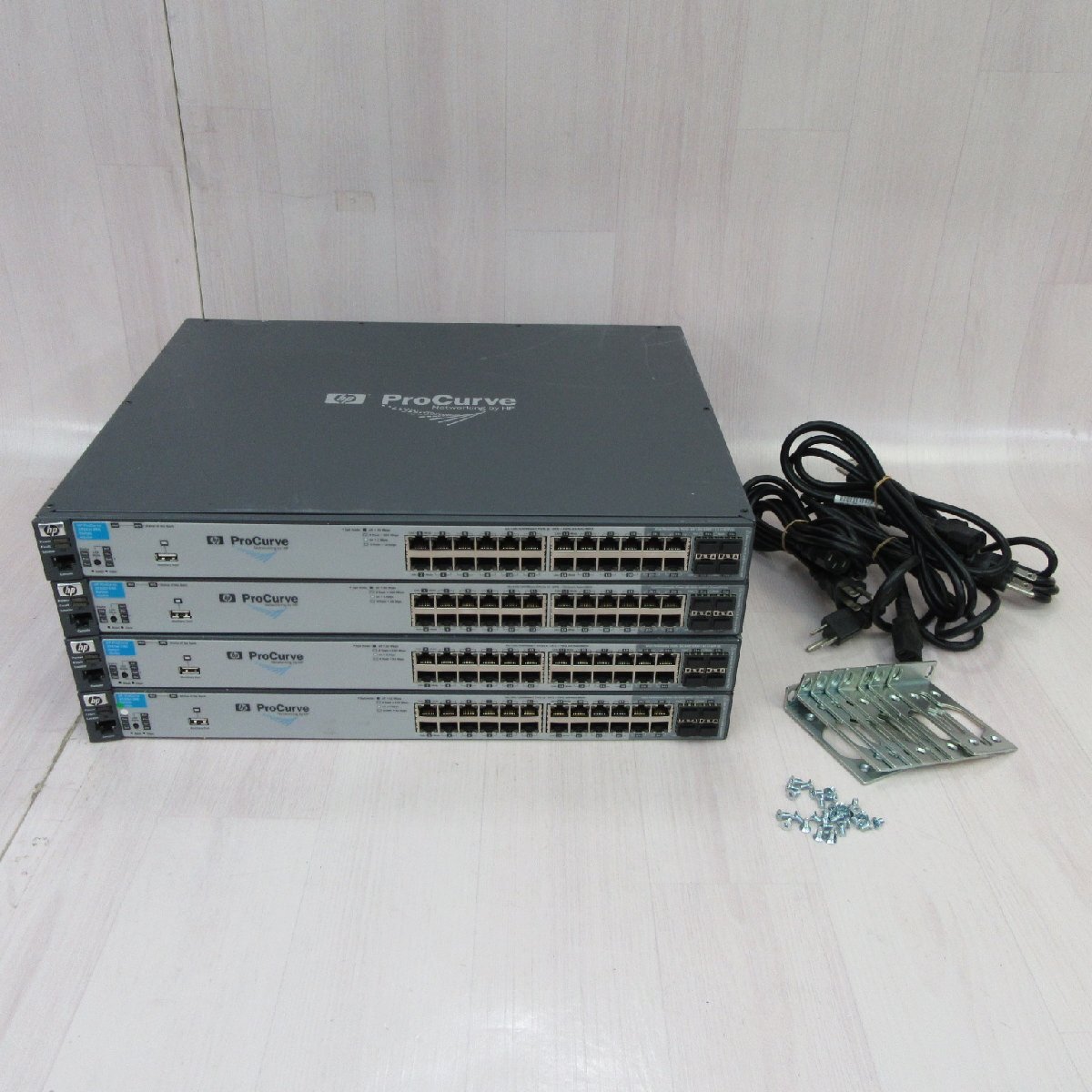HPE ProCurve 2910al-24G Switch J9145A 4台セット マネージド L3スイッチ 初期化済 保証有 YL2_188