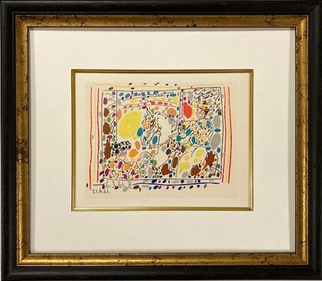 【特価】　≪　　パブロ・ピカソ　　≫　　リトグラフ【石版画】 　 A LOS TOROS/LE PICADOR 　 1964年　 　PABLO　PICASSO